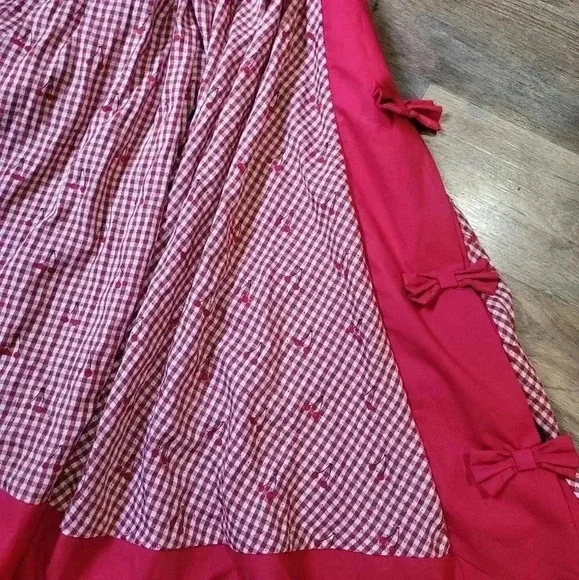 NWT Unique Vintage 2-Piece Cherry Romper & Skirt Set Size (2) XS - Picture 7 of 13